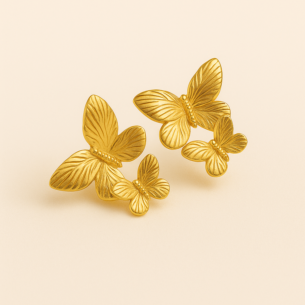 BUTTERFLY Earrings | Gold