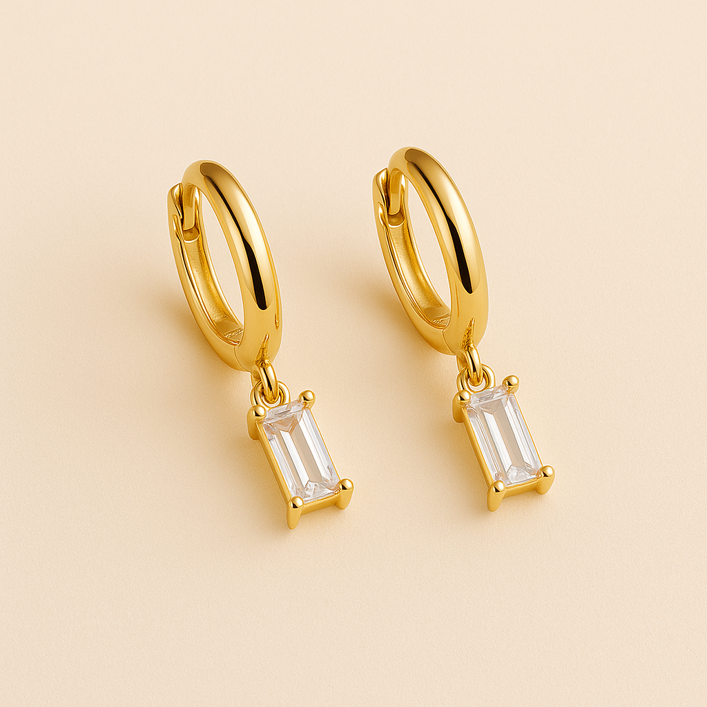 HARLEY Diamond Earrings | Gold