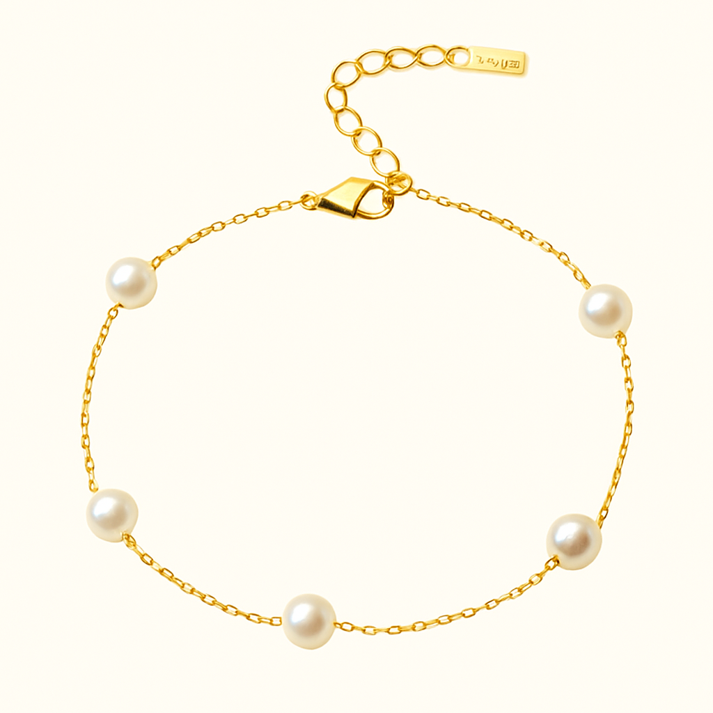 CALI Pearl Anklet | Gold