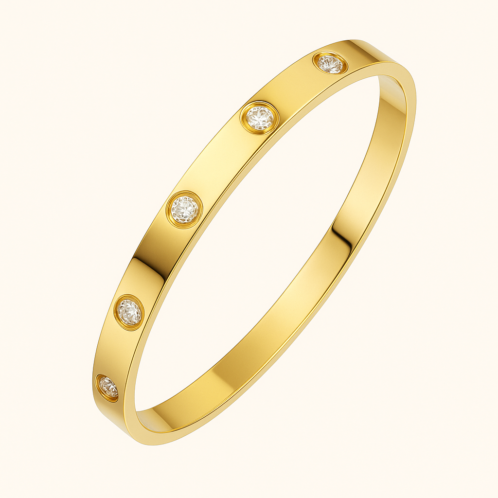 FINET Luxury Bracelet with Zirconia