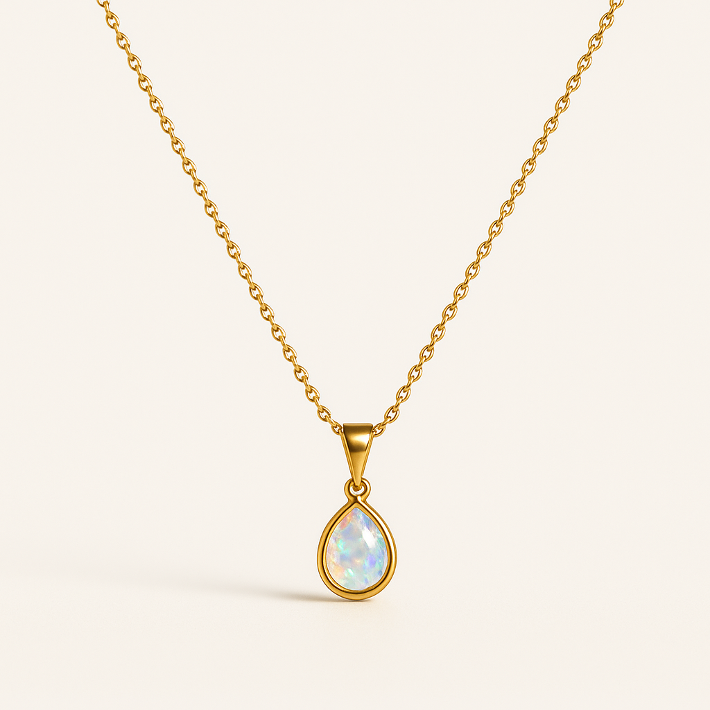 OCEAN Gold Drop Necklace