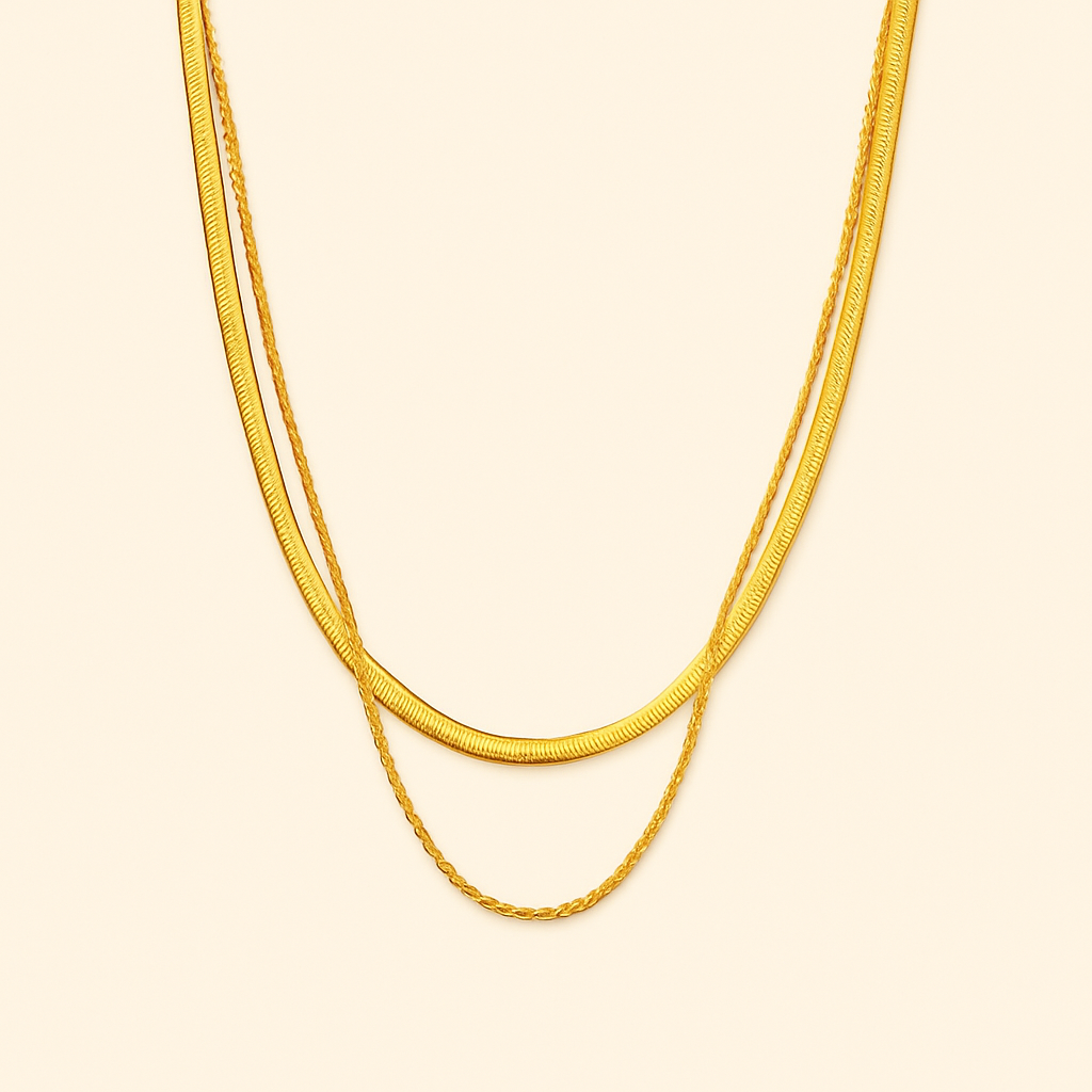 HAILEY Layered Gold Necklace