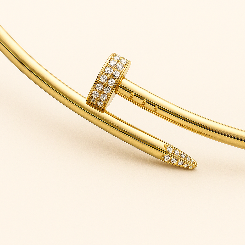 NAIL Necklace | Diamond Gold