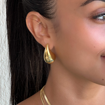 ELLA Waterdrop Earrings | Gold